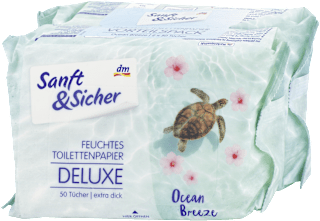 Vlhčený toaletný papier Ocean Breeze Sanft&Sicher