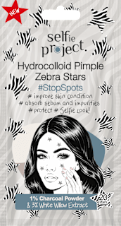 náplasti na akné Hydrocolloid Pimple Zebra Stars Selfie Project