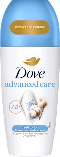 Deo roll-on Advanced Care 72 h Fresh cotton & Sea minerals scent Dove