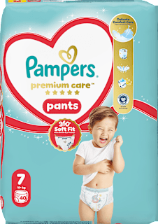 Пелени - гащички, размер 7 (15+kg) Pampers Premium Care