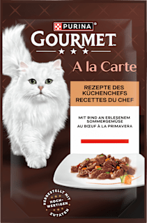 Nassfutter Katze mit Rind & Gemüse, à la Carte Purina Gourmet