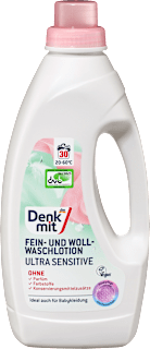 Fein-& Wollwaschmittel Lotion Ultra Sensitive Denkmit
