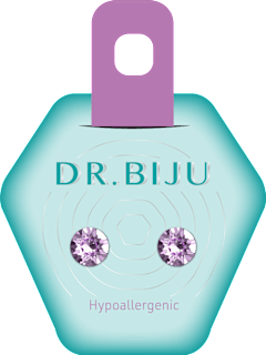 Hipoalergene naušnice xiri violet DR. BIJU
