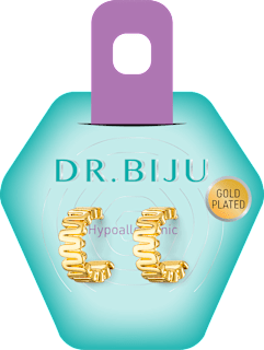 Hipoalergene naušnice ring gold DR. BIJU
