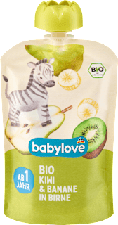 Bio sadni pripravek iz kivija in banane s hruško, od dopolnjenega 1. leta babylove