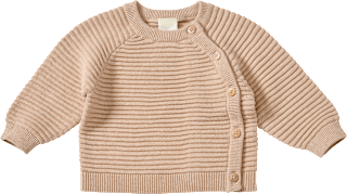 Pullover mit Wickelschnitt & Raglan-Ärmel, beige, Gr. 68 ALANA