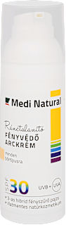Ránctalanító fényvédő arckrém SPF30 Medinatural