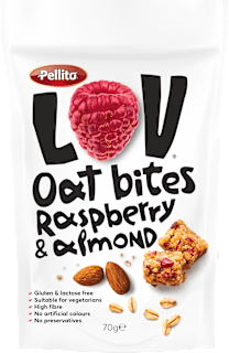 Lov Oat Bites – malina & badem Pellito