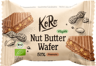 Wafer con crema di arachidi salate BIO KoRo