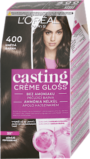 Farba na vlasy - 400 hnedá L'ORÉAL PARiS casting CRÈME GLOSS