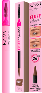 Pudrasti svinčnik za obrvi FLUFF & Snatch!, 02 Taupe NYX PROFESSIONAL MAKEUP