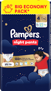 Baby Pants night Gr. 4 (9-15 kg) Big Economy Pack Pampers night pants
