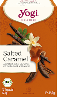 Gewürztee, Salted Caramel mit Vanille, Karob & Karamell (17 Beutel) Yogi