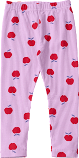 Leggings mit Apfel-Muster, lila, Gr. 110 ALANA