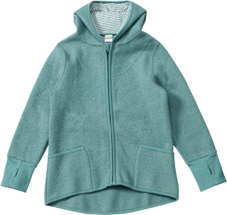Jacke aus Wollwalk, grün, Gr. 98/104 ALANA