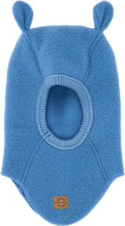 Schlupfmütze mit Merinowolle, blau, Gr. 86/92 Mikk-Line