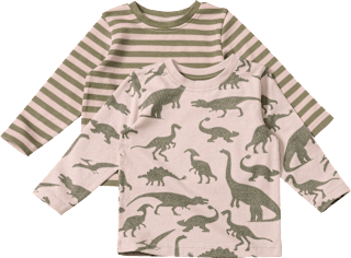 Langarmshirts mit Dino-Muster, grün, Gr. 110 ALANA
