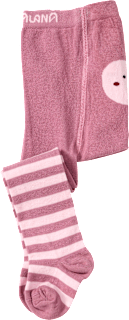 Strumpfhose mit Apfel-Motiv, rosa, Gr. 86/92 ALANA