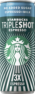 Напитка с кафе и мляко без захар Tripleshot Starbucks