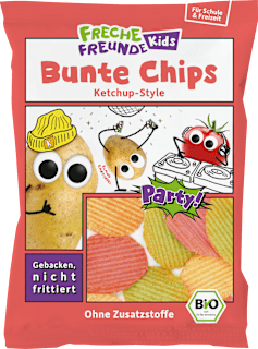 Kindersnack Bunte Chips Ketchup Style, für Schulkinder  Freche Freunde