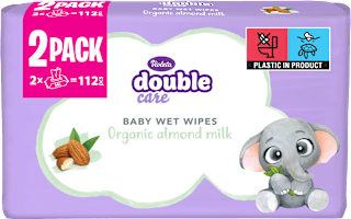 double care vlažne maramice – organsko bademovo mlijeko, duopack, 2 x 56 kom. Violeta