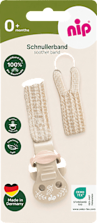 Schnullerband stay green braun Nip