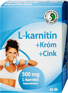 L-karnitin kapszula krómmal és cinkkel DR CHEN PATIKA