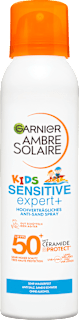 Sonnencreme Kids Ambre Sensitive Anti Sand Spray LSF 50+ Garnier Ambre Solaire