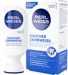 Zahnpasta Raucher Zahnweiß Perlweiss
