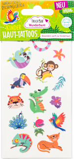 Kinder Haut-Tattoos Wunderbunt Fantastisches Dschungelreich FruchtBar