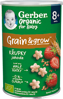 Bio Grain & Grow chrumky jahodové Gerber Organic