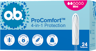 Tampony ProComfort Mini 4w1 o.b.