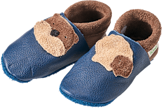 Lederschuhe mit Otter-Applikation, blau, Gr. 22/23 ALANA