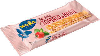 sandwich s příchutí rajčete a  bazalky wasa
