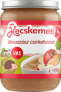 Bébimenü almapüré csirkehússal 5 hónapos kortól Kecskeméti