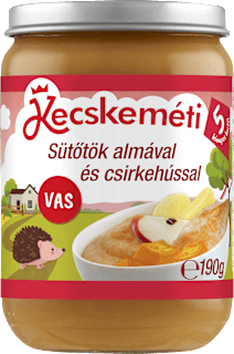 Bébimenü sütőtökkel, almával és csirkével 5 hónapos kortól Kecskeméti