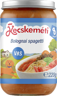 Junior menü bolognai spagetti 8 hónapos kortól Kecskeméti