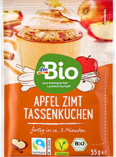 Tassenkuchen Apfel Zimt dmBio