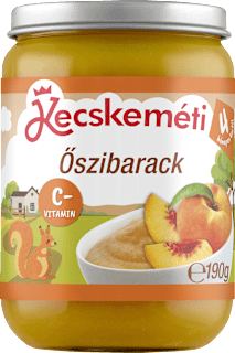 Bébidesszert őszibarack gyümölcspüré 4 hónapos kortól Kecskeméti
