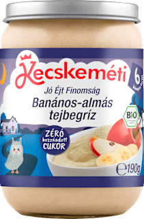 Bio tejbegríz, banános-almás, 6 hónapos kortól Kecskeméti