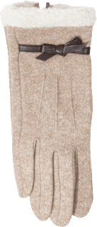 Handschuhe mit Schleife beige (1 Paar) PURSET