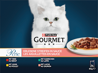Nassfutter Katze Perle Erlesene Streifen Purina Gourmet