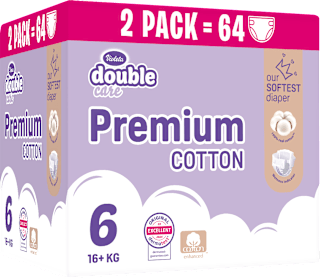 double care Premium cotton pelene, vel. 6 Violeta