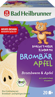 Früchtetee Brombär Apfel für Kinder (20 Beutel) Bad Heilbrunner