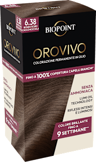 Colore Orovivo 6.38 biondo scuro cioccolato BIOPOINT