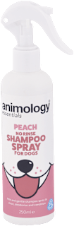 Bezoplachový šampón v spreji pre psy Peach no Rinse animology