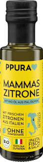 Olivenöl "Mammas Zitrone" mit frischen Amalfi Zitronen PPURA