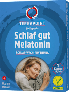 Schlaf gut Melatonin Kapseln TerraPoint