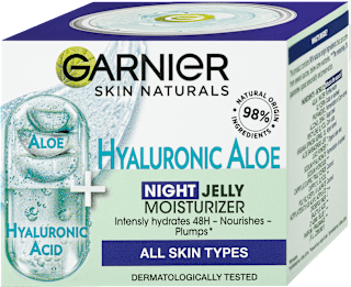 Nočný pleťový gél Hyaluronic Aloe GARNIER SKIN NATURALS