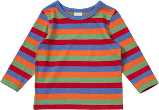 Langarmshirt mit Ringel-Muster, bunt, Gr. 104 ALANA